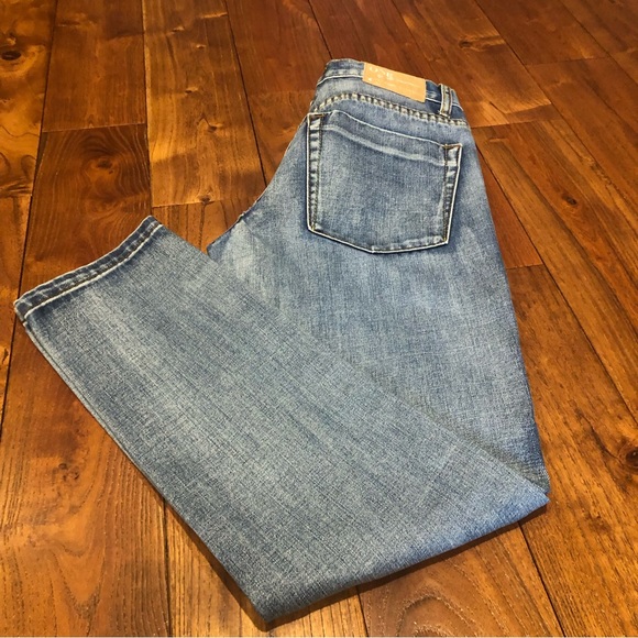 One Teaspoon Awesome Baggies Straight distressed  Denim Jeans Blue Size 24 - Picture 7 of 14